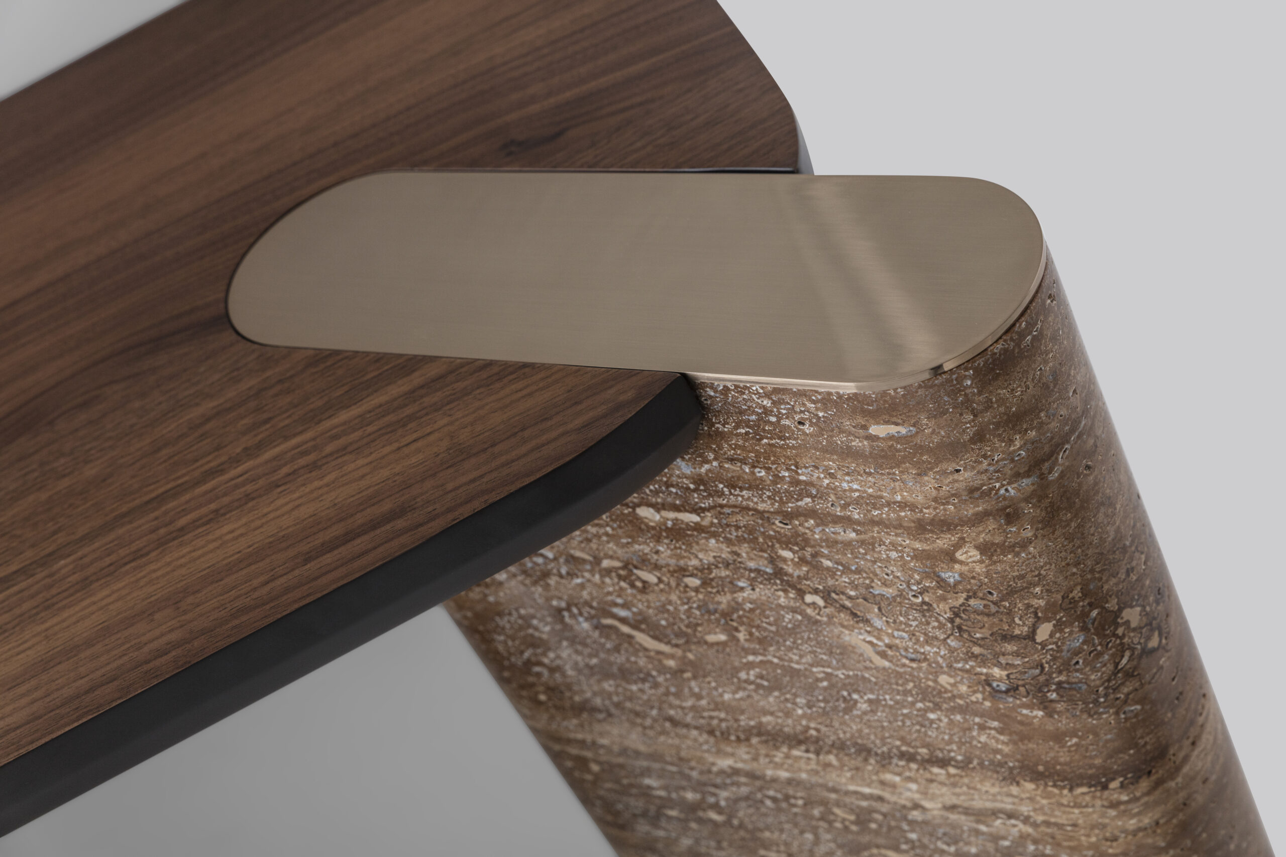 MAYBACH DIÓ/TRAVERTIN KIS KOMÓD - Image 4