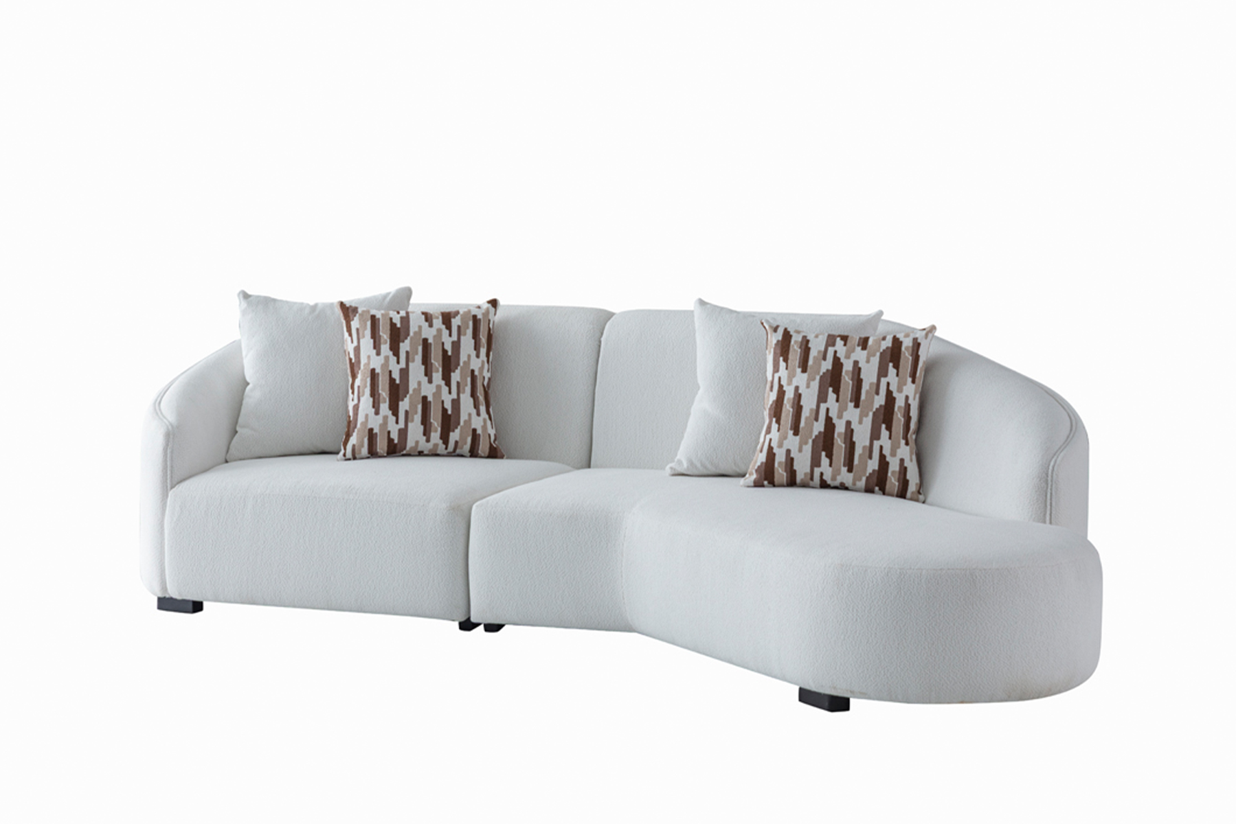 MAYBACH 3 SZEMÉLYES EGYIK OLDALON ÍVES KANAPÉ - Image 2